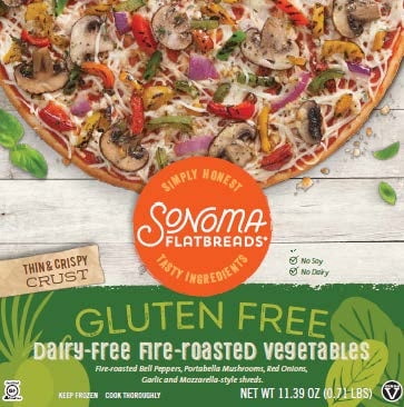 Sonoma Flatbreads Sonoma Gf Df Veggie Pizza Walmart Com Walmart Com