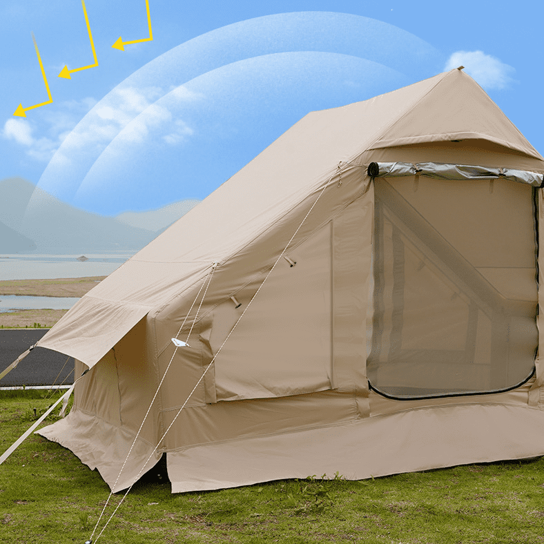 Automatic Inflatable Camping Tent - Waterproof Sun-Resistant Oversized Space for Family Outdoor Picnics & Camping Trips