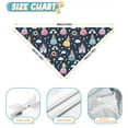 thumbnail image 6 of Dog Bandana 2 Pack,Dark Blue Princess Castle Pattern Bandanas for Dogs,Cat Bandana,Small/ Large Dog Bandana 2 Size,Dog Bandanas, 6 of 6