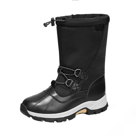 

Winter Snow Boots for Women Lace Up Flat Cute Plus Mid Calf Winter Snow Non Slip Warm Boot