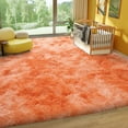 thumbnail image 4 of ZENELESS Large Fluffy Soft Rugs,9x12ft Non-Slip Carpet for Teen's Room Nursery Room Home Decor,Tie-Dye Orange, 4 of 8