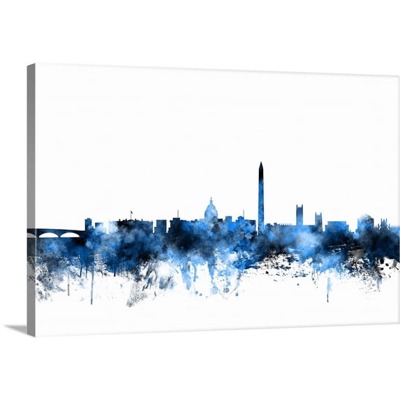 Great BIG Canvas | "Washington DC Skyline" Canvas Wall Art - 30x20
