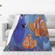 thumbnail image 1 of Manta de Buscando a Nemo, decoración de habitación, mantas de franela para sofá cama de 80 x 60 pulgadas, 1 of 6