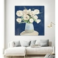 thumbnail image 3 of Giant Art 72x72 Peonies on Navy Fine Art Giant Canvas Print in Multi-Color, 3 of 3