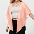 thumbnail image 2 of UJNDER Womens Chiffon Shawl Wraps Open Front Tie Top Cardigan Ideal for Evening Dress Fashion Accessory Pink, 2 of 7