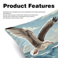 thumbnail image 2 of Seagull Velvet Throw Pillow Covers Inserts in 16x16, 18x18, and 20x20 Inches - Set of 2 - Unique Patterns for Throw Pillow Covers for All Occasions, 2 of 6