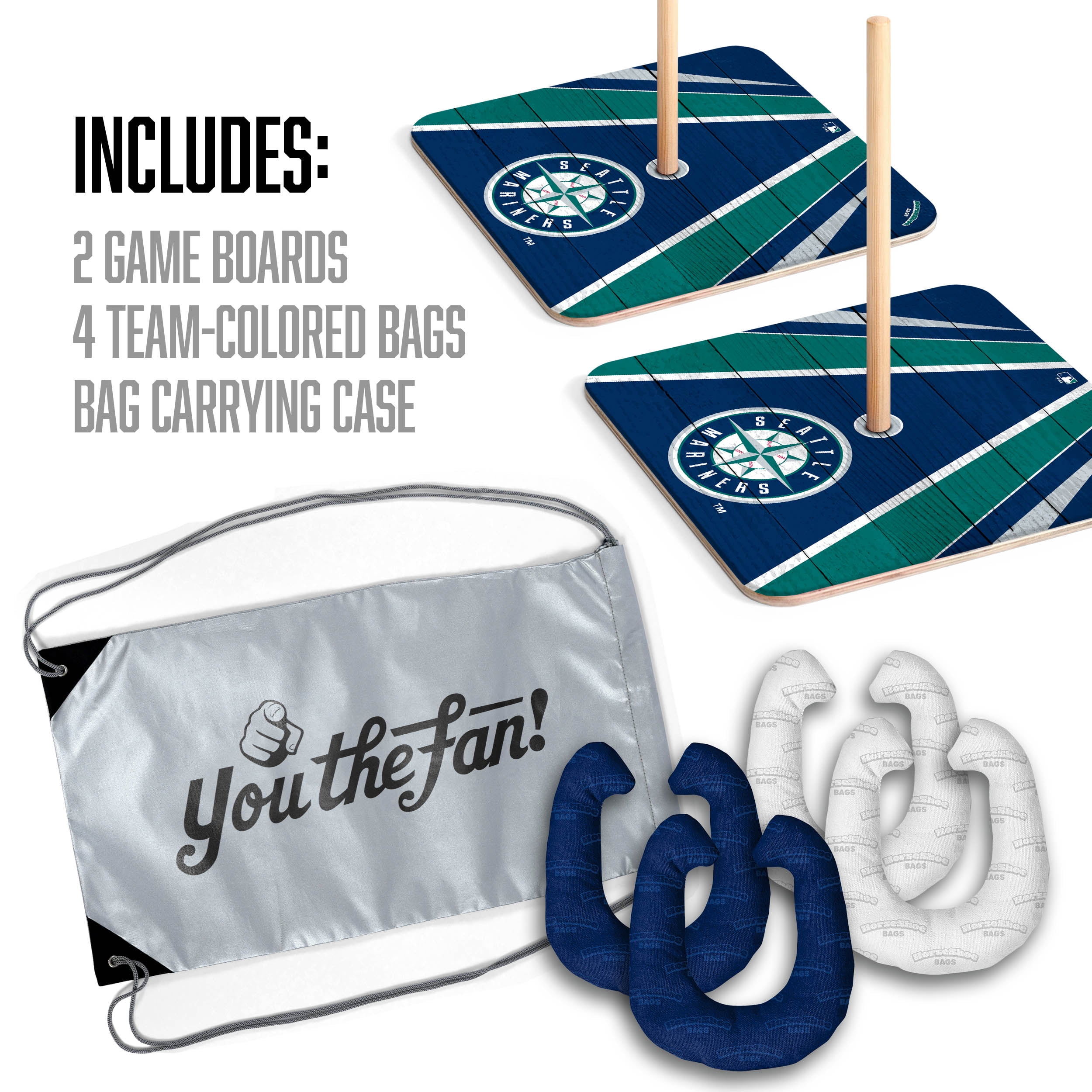 YouTheFan MLB Seattle Mariners Horseshoe Bags