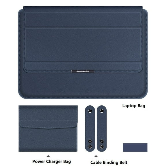 for Xiaomi Mi Book Air 13 Laptop Case for RedmiBook 14 15E Book Pro 14 16 X Notebook Bag Holder Stand Sleeve Charger Mouse Pouch (Blue,for RedmiBook 14inch)