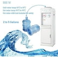 thumbnail image 4 of Water Cooler Dispenser, Hot&Cool Top Loading Water Dispenser 5 Gallons Water Coolers with Child Safety Lock Removable Drip Tray & Storage Cabinet(White), 4 of 8