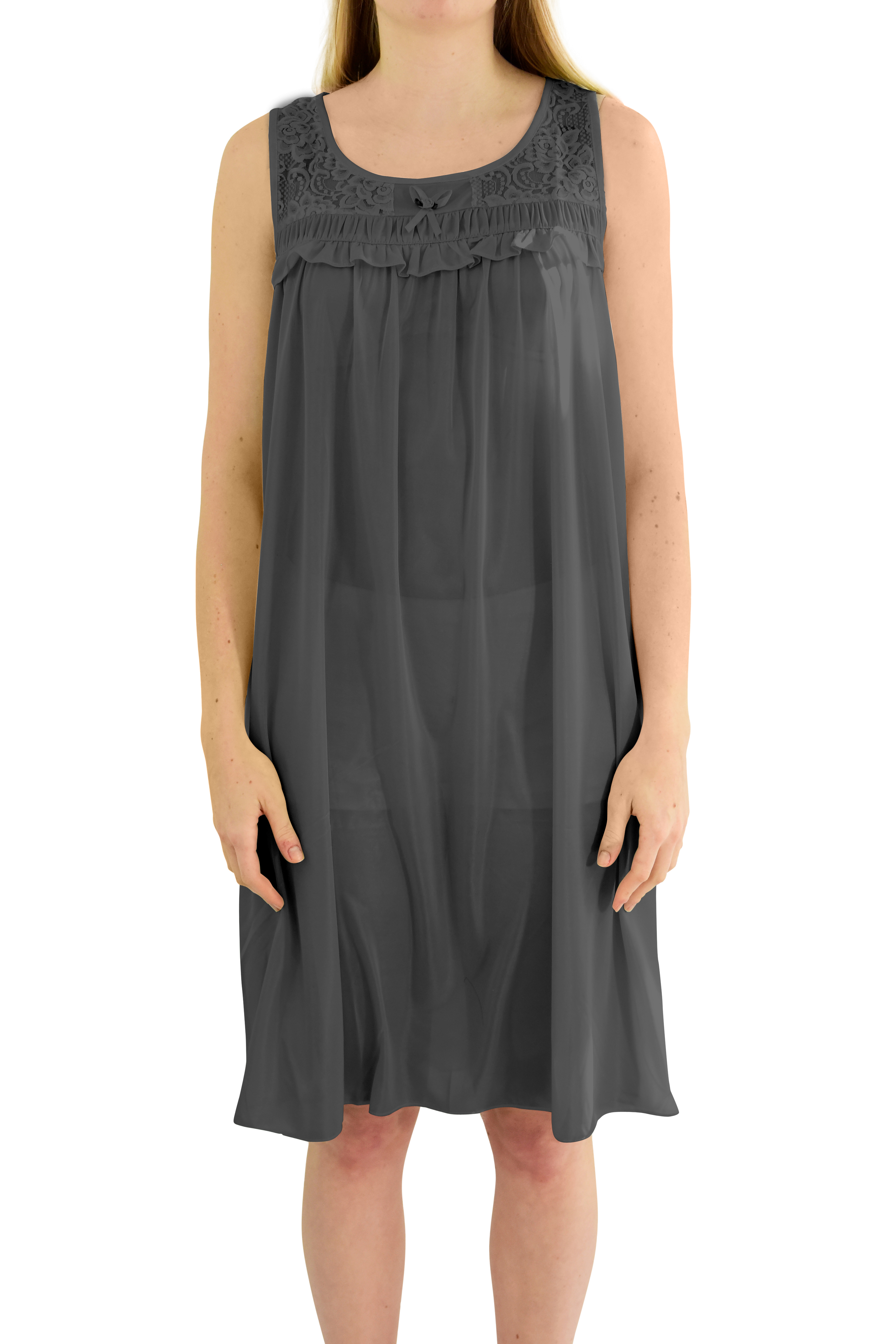 grey nightgown womens