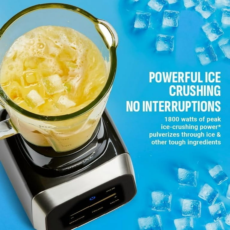 PowerXL Smart Pro Blender, 1800 Watts, 68 oz. Glass Pitcher, Smart