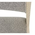 thumbnail image 4 of 2-Piece Set Silver Boucle Fabric Upholstered Side Chair with Ash Wooden Frame, 4 of 7