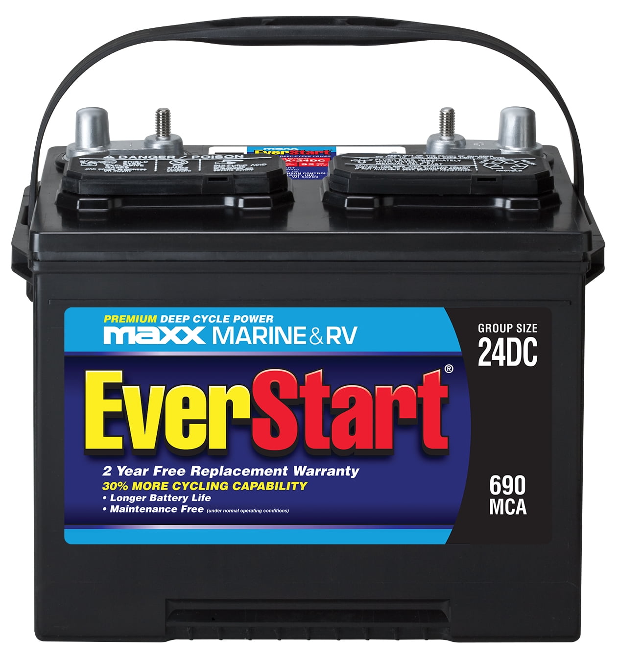 Everstart Maxx Lead Acid Marine Rv Battery Group Size 24dc Walmart Com Walmart Com