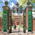 thumbnail image 2 of 2026 Graduation Banners Decorations, Graduation Banner Graduation Party Supplies Class of 2026, Hanging Congratulations/Congrats Grad Banner for Door and Porch, Party Decor - Green, 2 of 14