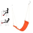 thumbnail image 3 of Foot Rest Swing, Portable Promote Blood Circulation Soreness Relief Foot Hammock Legs Relax Reduce Fatigue Comfortable  for Home for Office Blue,Orange, 3 of 7
