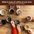 thumbnail image 4 of Cafetera de café espresso LAOION para moka, 6 tazas, vidrio y acero, 4 of 6