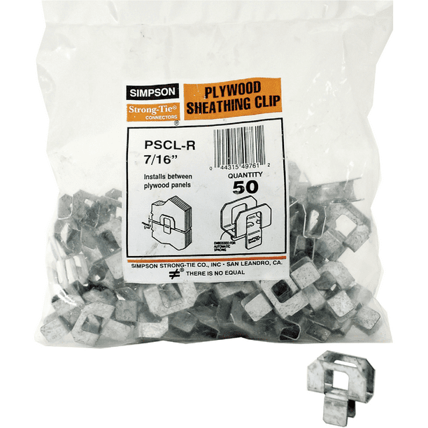 Plywood Panel Sheathing Clip