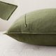 thumbnail image 5 of Pack of 2, Decorative Linen Throw Pillow Covers Soft Accent Cushion Case Boho Farmhouse Pillowcase for Chair Couch Sofa Bedroom Living Room Home Decor 18*18 Inch Olive Green, 5 of 5