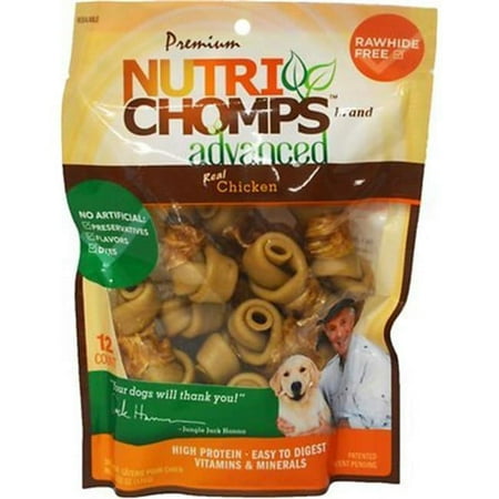 UPC: 0015958989024 | Nutri Chomps Advanced Chicken Knot Dog Treat