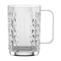 TACILIP Toothbrush Cup with Handle High Value Couple Wash Cup Tooth Cup Transparent Mouthwash Cup, Bathroom Organizer