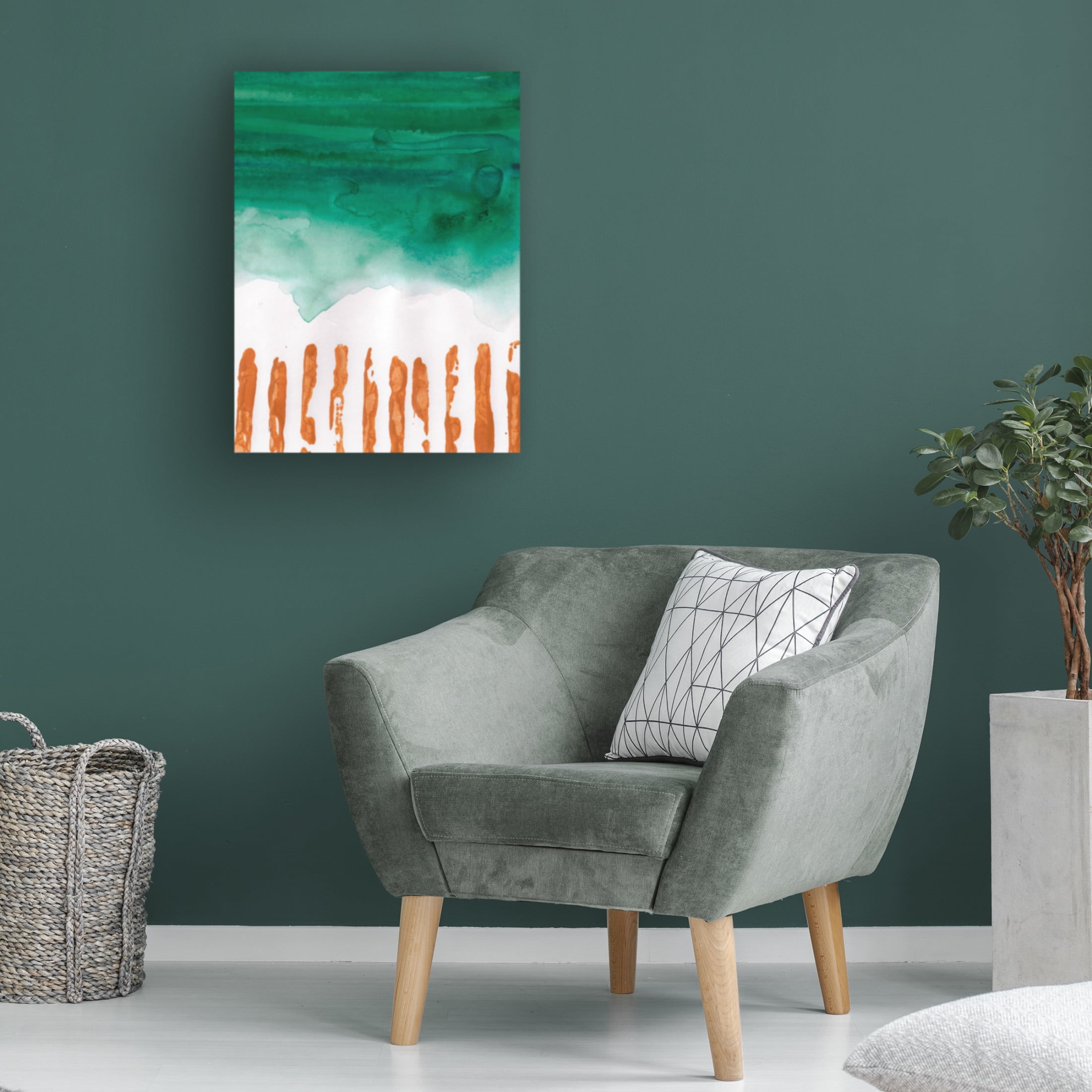 Canvas Wall Art - Maliq 'Upside Down' Wall Art for Living Room, Bedroom, or Office Décor by Trademark Fine Art - 14 x 19 Inches