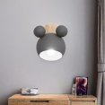 thumbnail image 1 of Lámpara de pared nórdica, aplique de aluminio de Mickey para niños, luces de dormitorio, accesorios de iluminación de pared interior modernos, luminaria creativa E27, 1 of 4