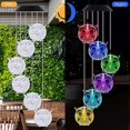 thumbnail image 3 of Wind Chimes,Owl Solar Wind Chimes Outdoor Color Changing Solar Wind Chimes Outside Clearance LED Decorative Mobile Waterproof Outdoor Decoration Light, 3 of 4