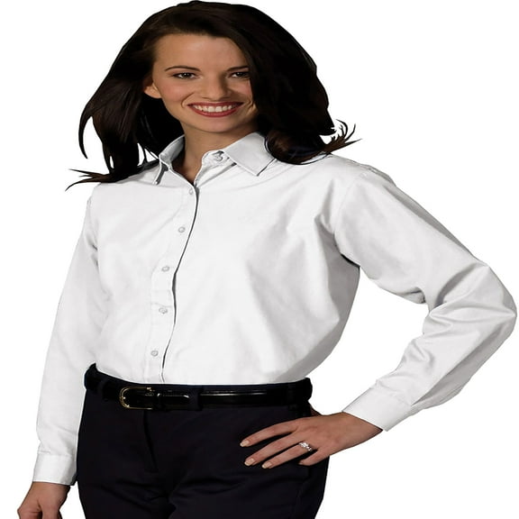 Edwards Garment Women's Long Sleeve Value Broadcloth Shirt, Style 5363