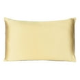 thumbnail image 4 of Gold Dreamy Set of 2 Silky Satin King Pillowcases, 4 of 6