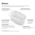 thumbnail image 3 of Kohler  60 x 34 in. Memoirs Freestanding Bath with Center Toe-Tap Drain, 3 of 7