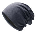thumbnail image 3 of Baberdicy Fleece-Lined Beanie – Double-Knit, 22 Cm Cuff, Quick-Warm Yarn | Ski, Commute, Snow Play , One Size | Gift Ready,Cyan Fits All – Gift Ready, 3 of 3