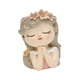 thumbnail image 5 of Maceta con cara de niña, soporte para bonsái, linda escultura, adorno de resina, hada coleccionable 8x7x11cm, 5 of 9