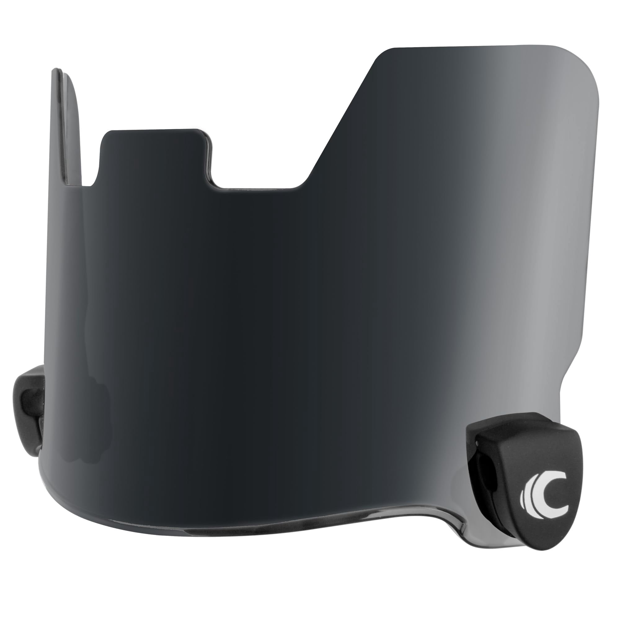 Cannon Sports Football Visor - Flat Lens Technology, UV Protection & Scratch-Resistant - Fits Adult & Large Youth Football Helmets (Black)