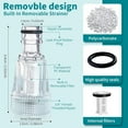 thumbnail image 3 of 3/4" High Pressure Washer Water Filter Inlet Connector Replacement Tool Water Pump Inlet Hose Garden Hose for Garden Adapter, 3 of 9