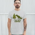 thumbnail image 3 of Tee Hunt T-Rex Hates Christmas T-Shirt Funny Dinosaur Xmas Eve Festive Men's Tee, Ash Gray, Large, 3 of 5