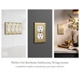 thumbnail image 4 of Rio Salto BRASS Metal Antique Gold Toggle Light Switch Cover Wall Plate STANDARD SIZE Single Toggle Switch Wallplate Wall Switch Plate Covers Hardware Included Matte Gold 1-Gang, 2-Pack, 4 of 9