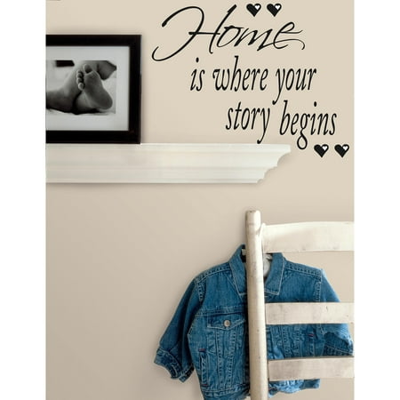 RoomMates Home is Where Your Story Begins Peel & Stick Quotable