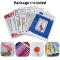 thumbnail image 3 of Counted Easy Cross Stitch Kits Sketching of Girl Face Color Stamped Embroidery for Starter Kits DIY 11CT Stamped Patterns Embroidery Needlework Kit Supplies 12 Inch Hoop Included(275-E), 3 of 6