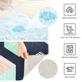 thumbnail image 3 of Yayeee Bath Rug for Bathroom Floor Non Slip Contour Fluffy Soft Absorbent Mat, 20"x24", Black Cubes, 3 of 7