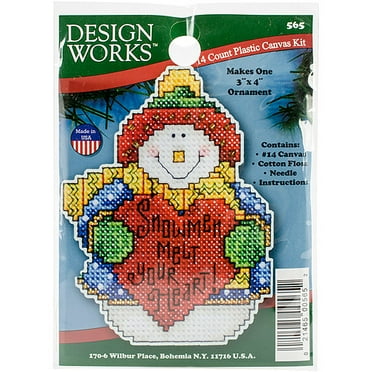 Janlynn Cats Are Pallet-ables Plastic Canvas Kit | 7-Count Canvas, Includes Yarn, Needle & Instructions | 10.5x11.5x1.25 Inch