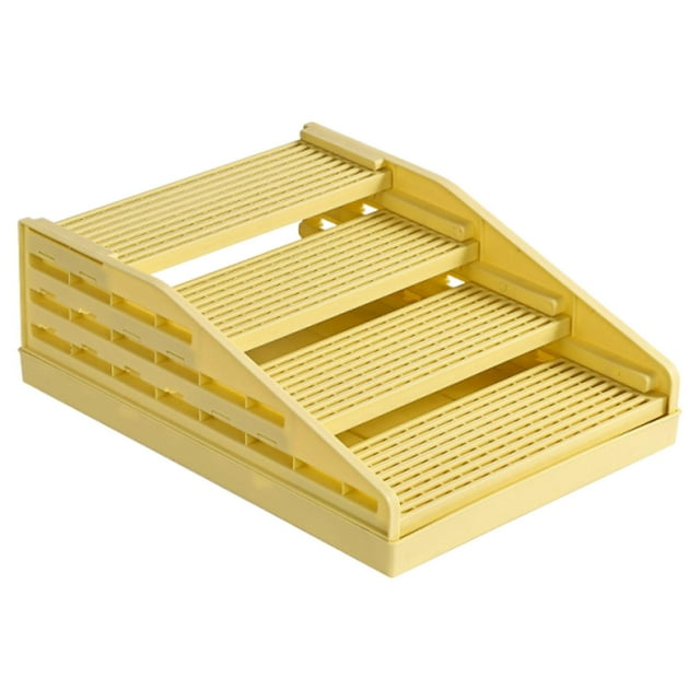 lingqin 4 Steps Cat Ramp Cats Litters Stair Catcher with Function Nonslip Cats Litters Yellow