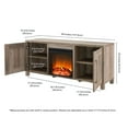 thumbnail image 5 of Evelyn&Zoe Chabot Rectangular TV Stand with Log Fireplace for TV's up to 65", Gray Oak, 5 of 7
