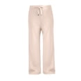 thumbnail image 1 of Pantalones deportivos Prolriy para mujer, pantalones deportivos casuales de otoño, holgados, de pierna ancha y cintura alta, pantalones deportivos para mujer, pantalones deportivos para mujer, beige M, 1 of 4