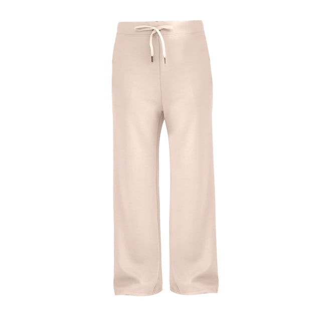 Pantalones deportivos Prolriy para mujer, pantalones deportivos casuales de otoño, holgados, de pierna ancha y cintura alta, pantalones deportivos para mujer, pantalones deportivos para mujer, beige M