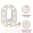 thumbnail image 2 of LED Marquee Letter Lights Sign, Light Up Alphabet Letter for Home Party Wedding Decoration Q, 2 of 5