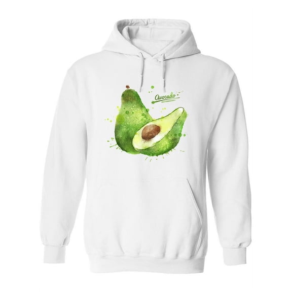 Avocado With Paint Splashes Hoodie Women -Image by Shutterstock, Female x-Large