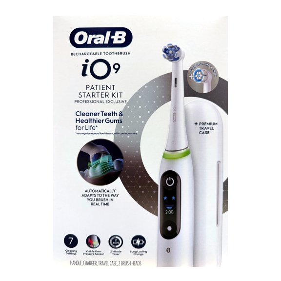 Oral-B iO Series 7 Patient Starter Kit Electric Toothbrush - White Alabaster