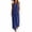 Navy Dress, variant on Miluxas Women's Halter Neck Sleeveless Maxi Dress Pleated Front A Line Looes Flowy Long Dress with Pockets Lightweight Beach Vacation Outfits White