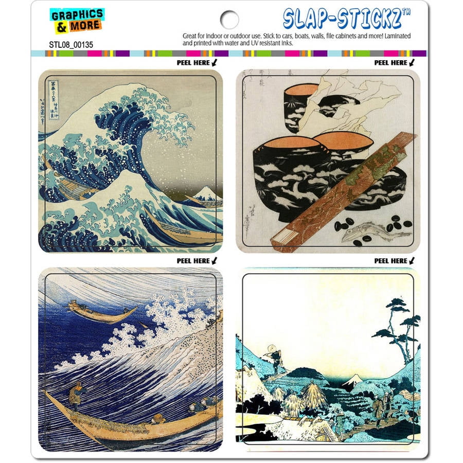 Famous Hokusai Paintings Japanese Automotive Car Window Locker Bumper