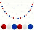 thumbnail image 4 of NIUREDLTD Home Essentials Pompom Garland 2Pack Red White Blue Garlands 24 Patriotic Garland Fourth of July Garland for Nautical Theme Birthday Bab Home Textiles （Blue）, 4 of 6